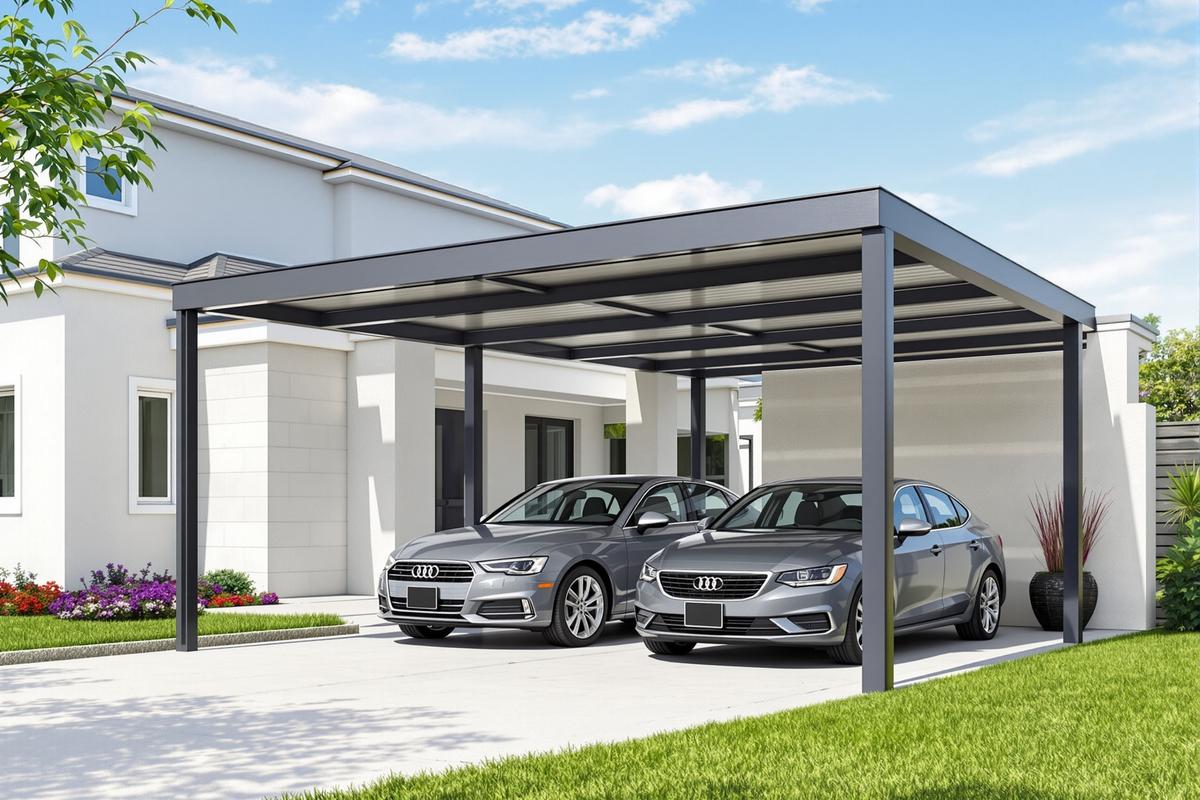 Carport alu 2 voitures : guide des modèles et prix 2024